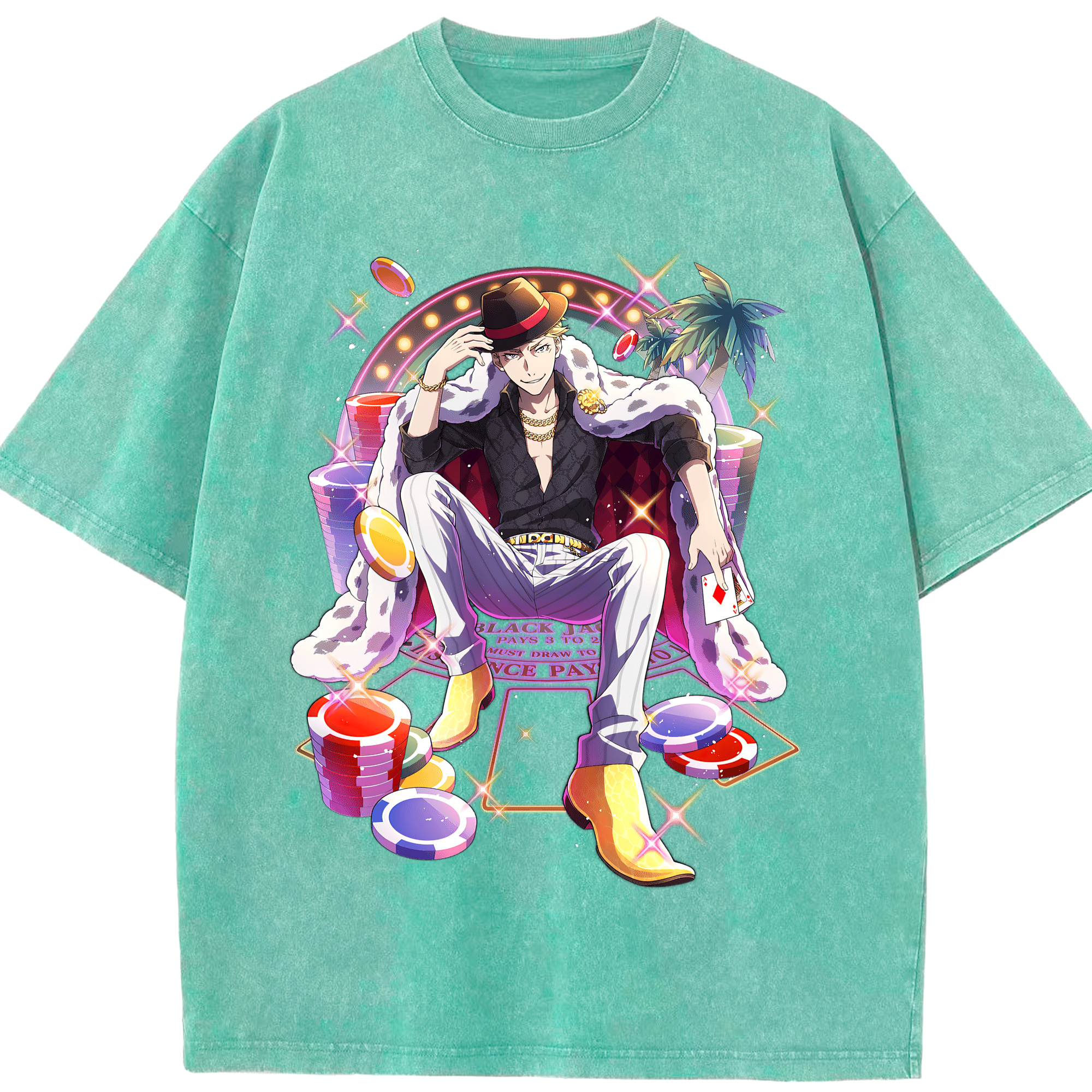 （画像用） 文豪ストレイドッグス Bungo Stray Dogs 綿100% ヴィンテージ風 半袖Tシャツ（フロントプリント）